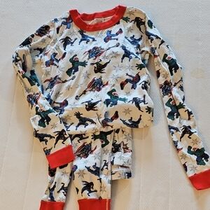 Kids Superhero Pajamas - Red Trim